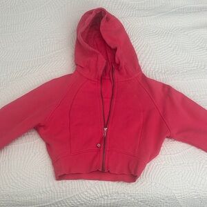 lululemon athletica Girls' Cropped Zip Hoodie - Rose Pink